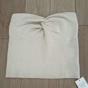 Cream super soft knit tub top medium